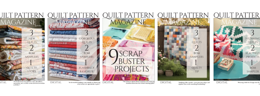 A snapshot of the Quilt Pattern Magazine 2024 covers! TQPM is a digital publication designed for quilters of all levels, offering fresh patterns, creative techniques, and inspiration in every issue. Dive into a world of quilting ideas that spark creativity and celebrate the joy of making!